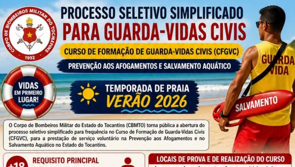 PROCESSO SELETIVO SIMPLIFICADO PARA GUARDA-VIDAS CIVIL
