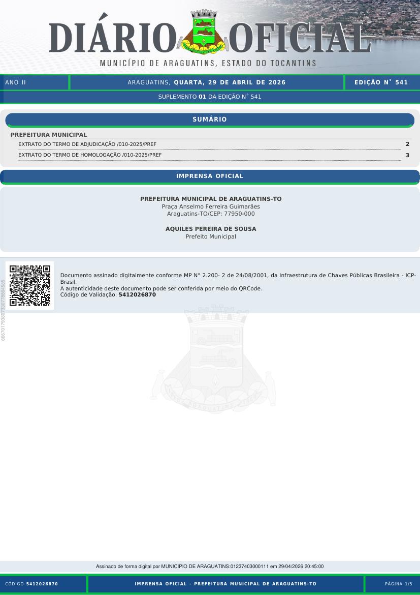 Capa da edição
