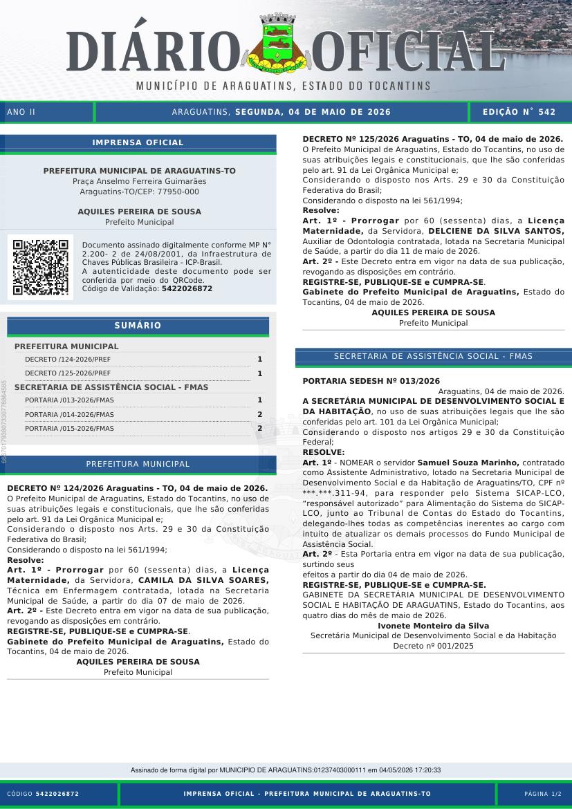 Capa da edição