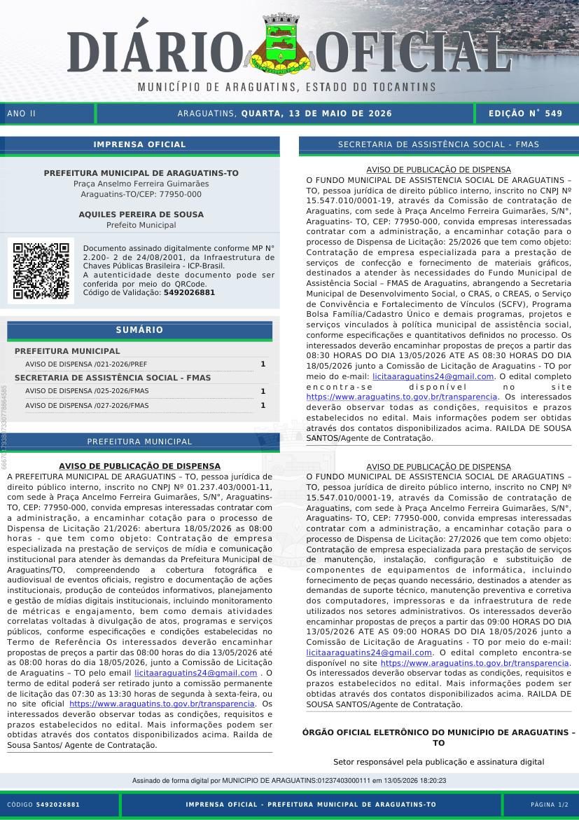 Capa da edição