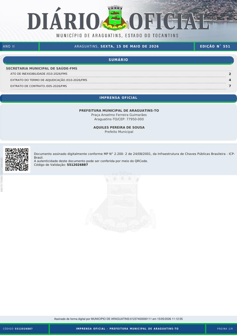 Capa da edição