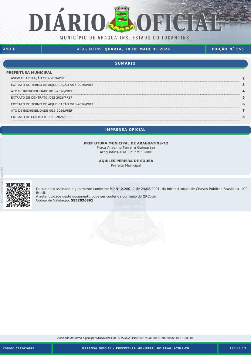Capa da edição