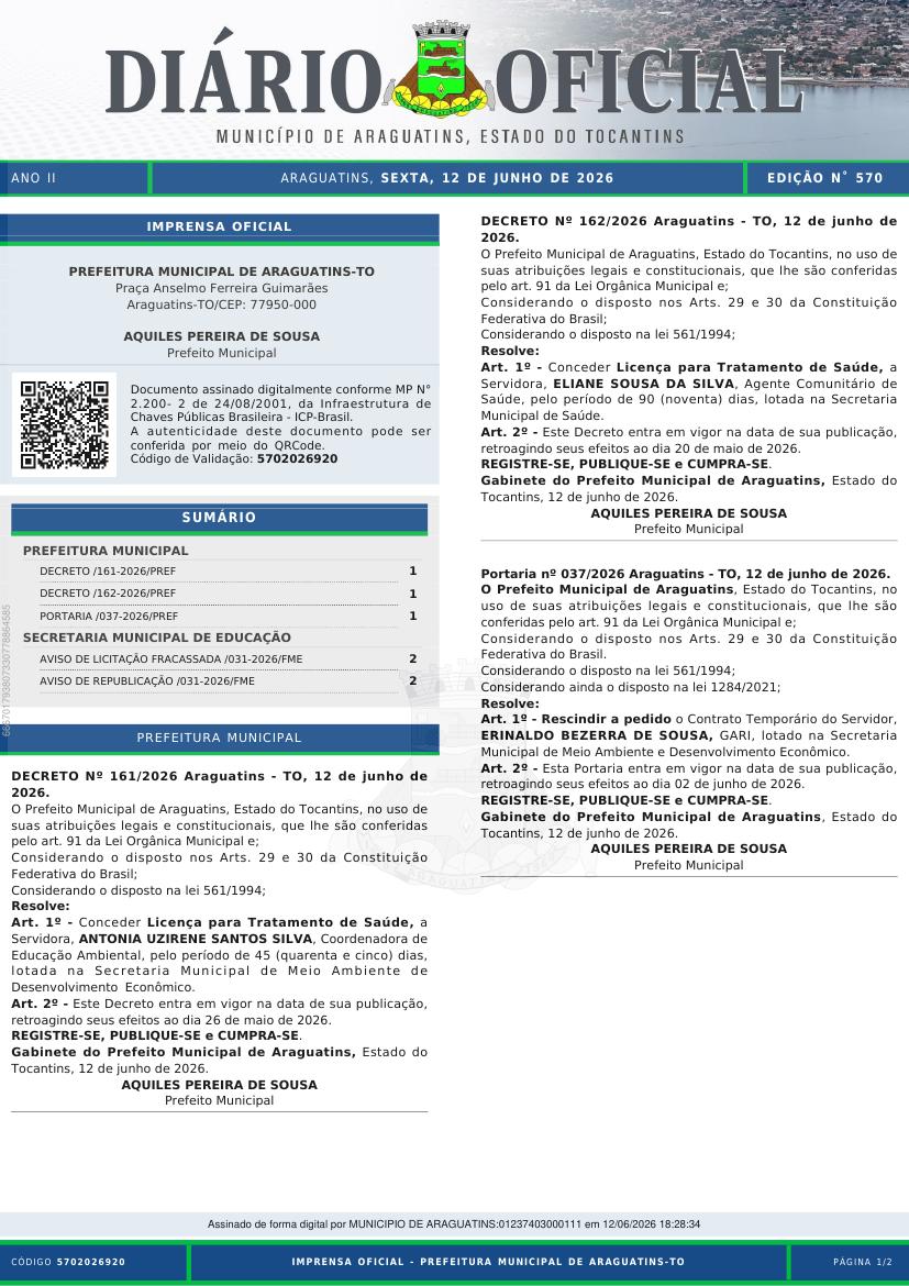 Capa da edição