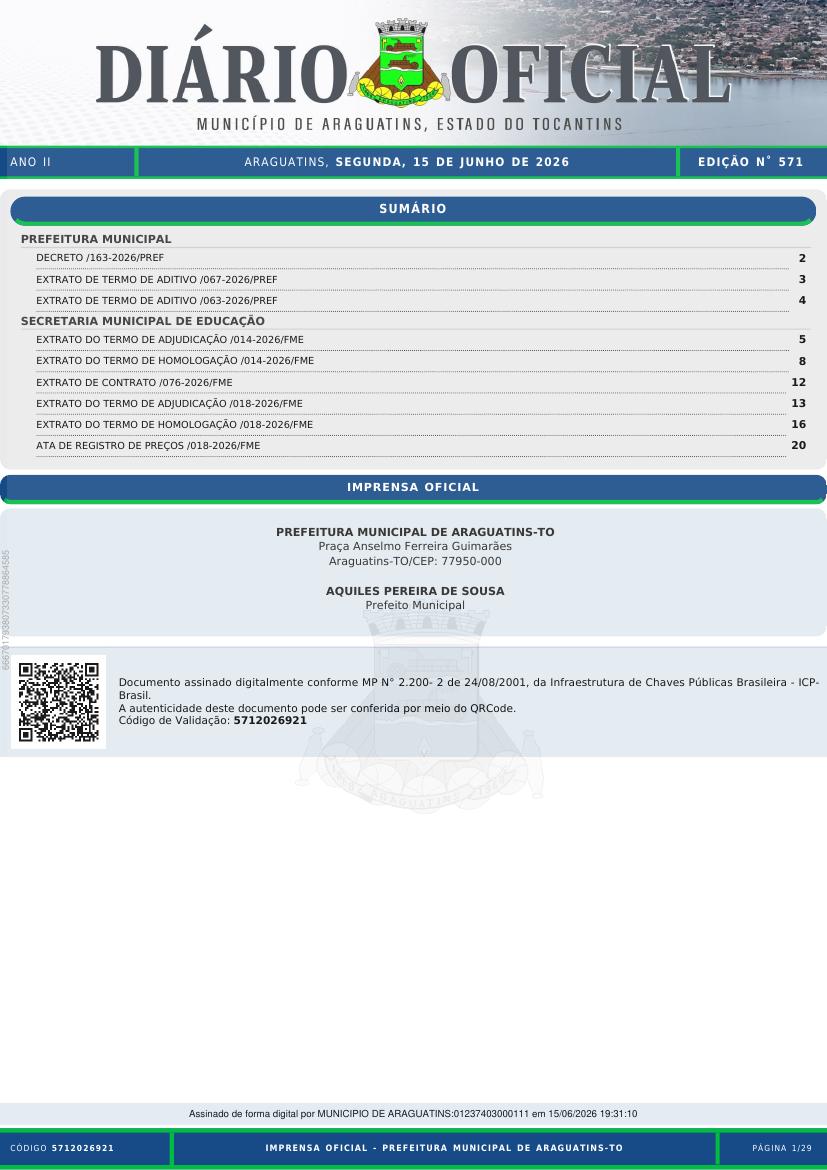 Capa da edição
