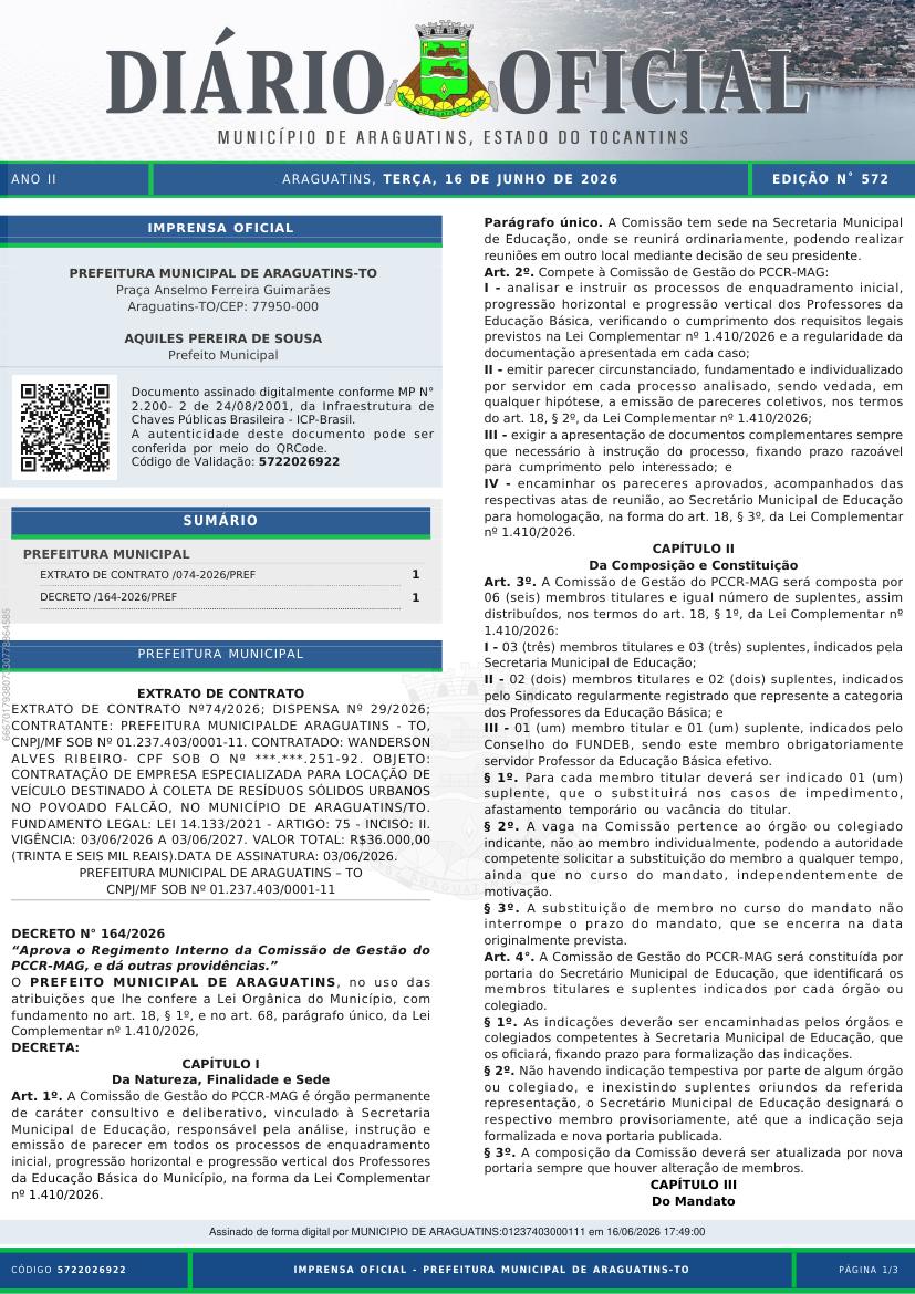 Capa da edição