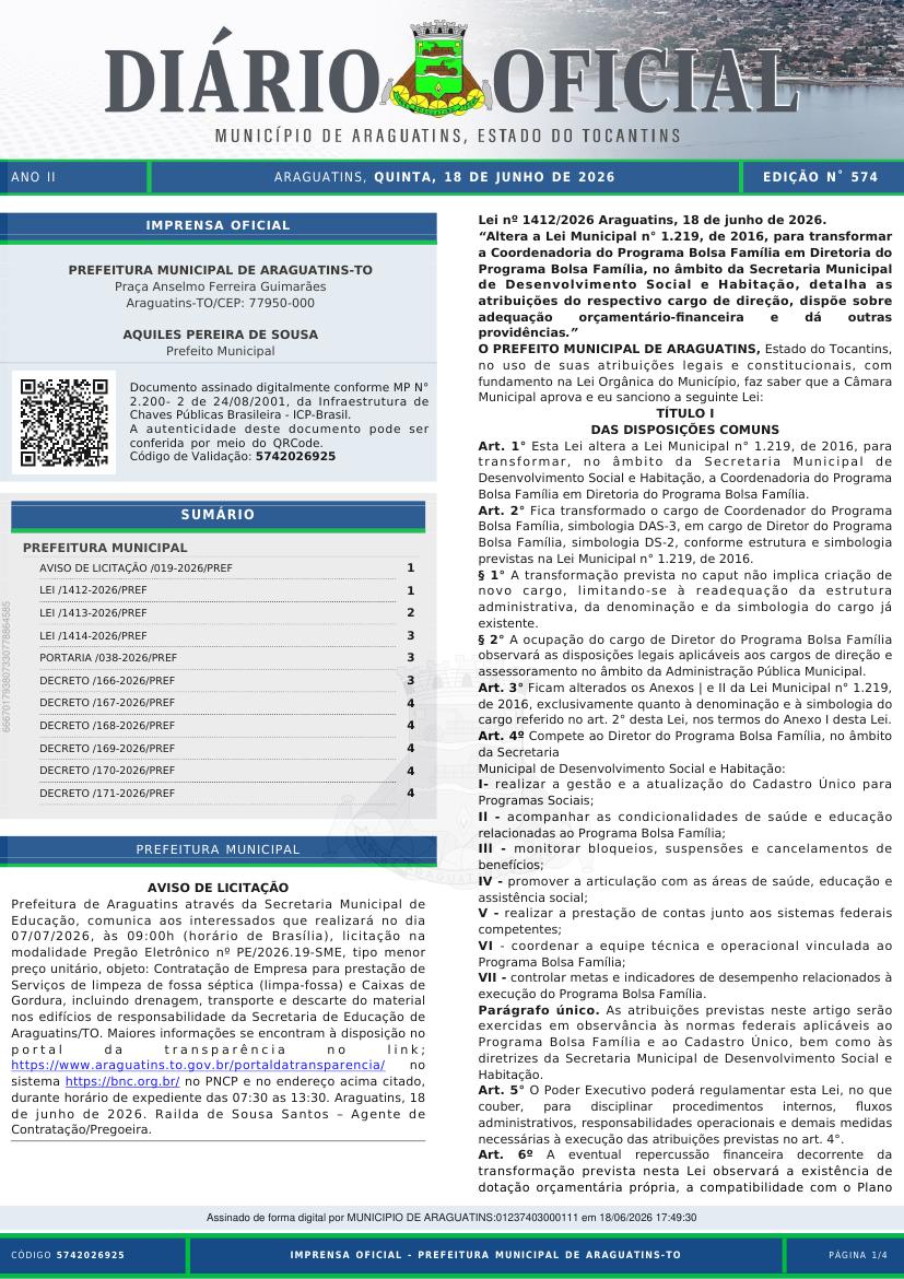 Capa da edição