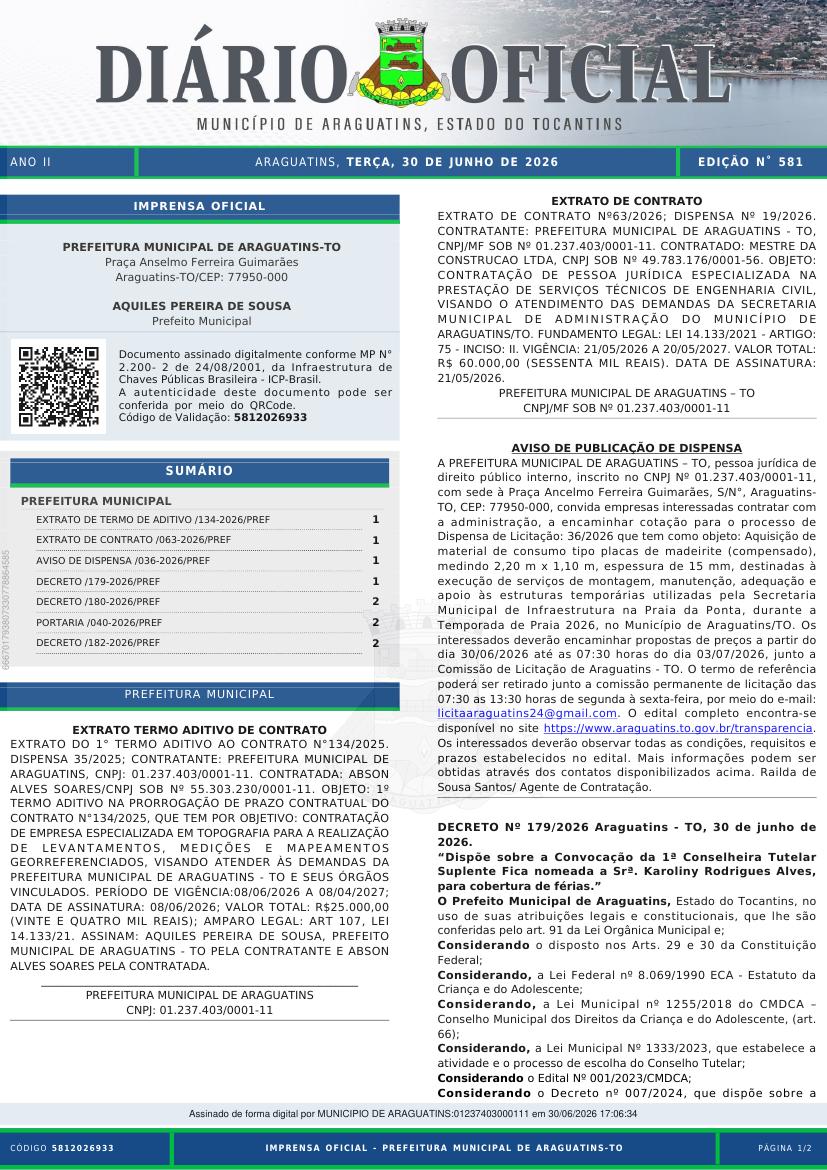 Capa da edição